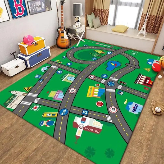 Children’s Cartoon Floor Mat - handmade