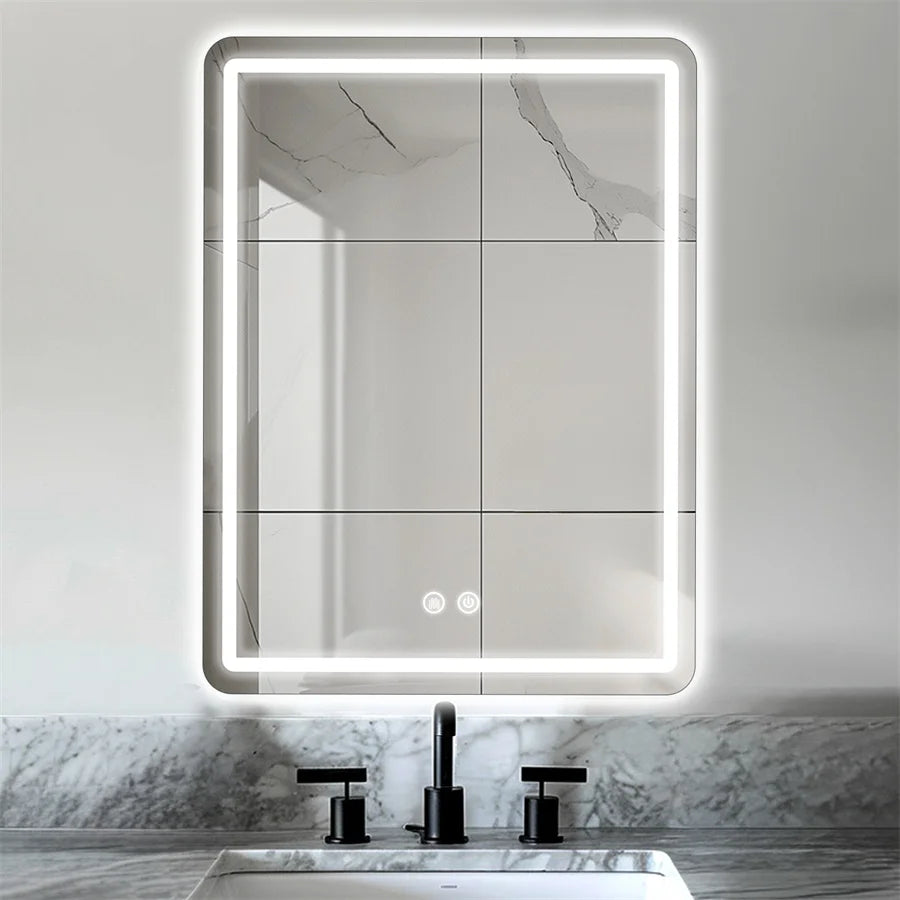 LED Bathroom Wall Mirror - handmade