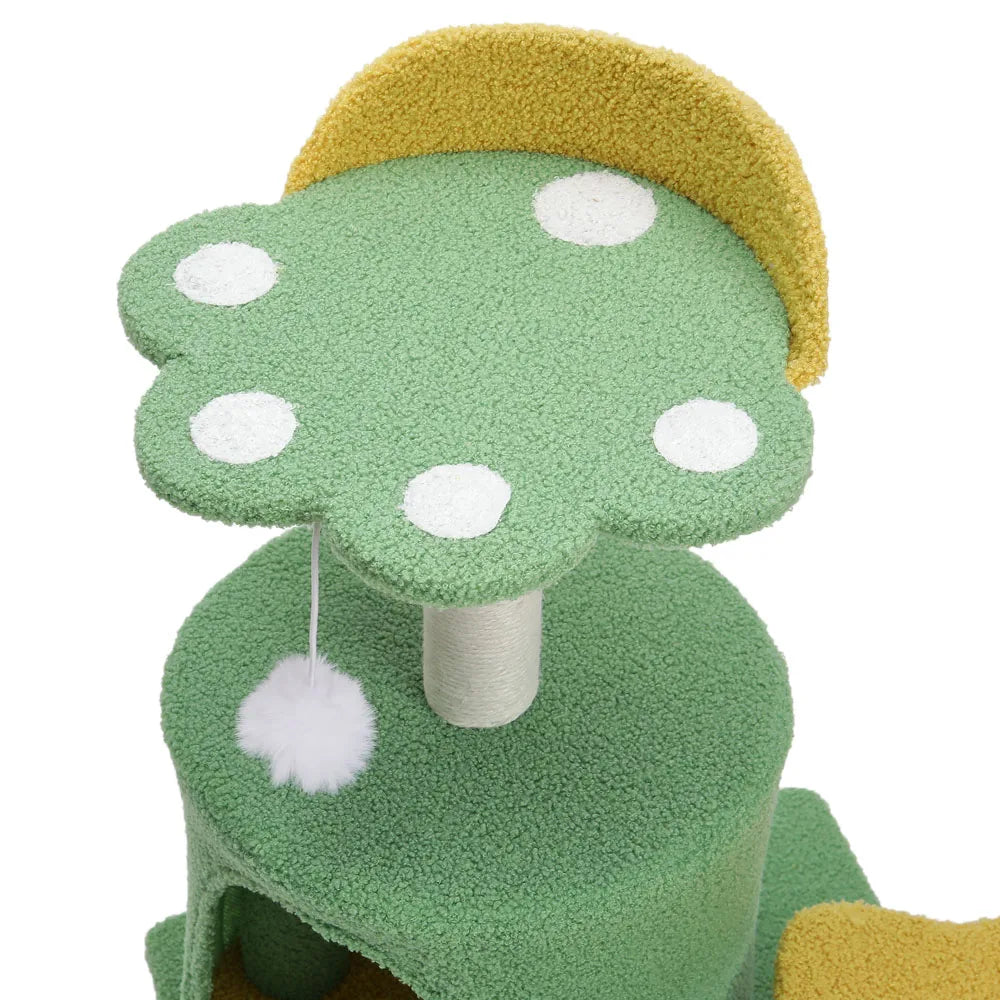 Cat Scratching Frame with Toy - handmade