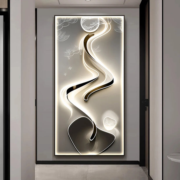 Crystal Painting LED Wall Lamp - handmade