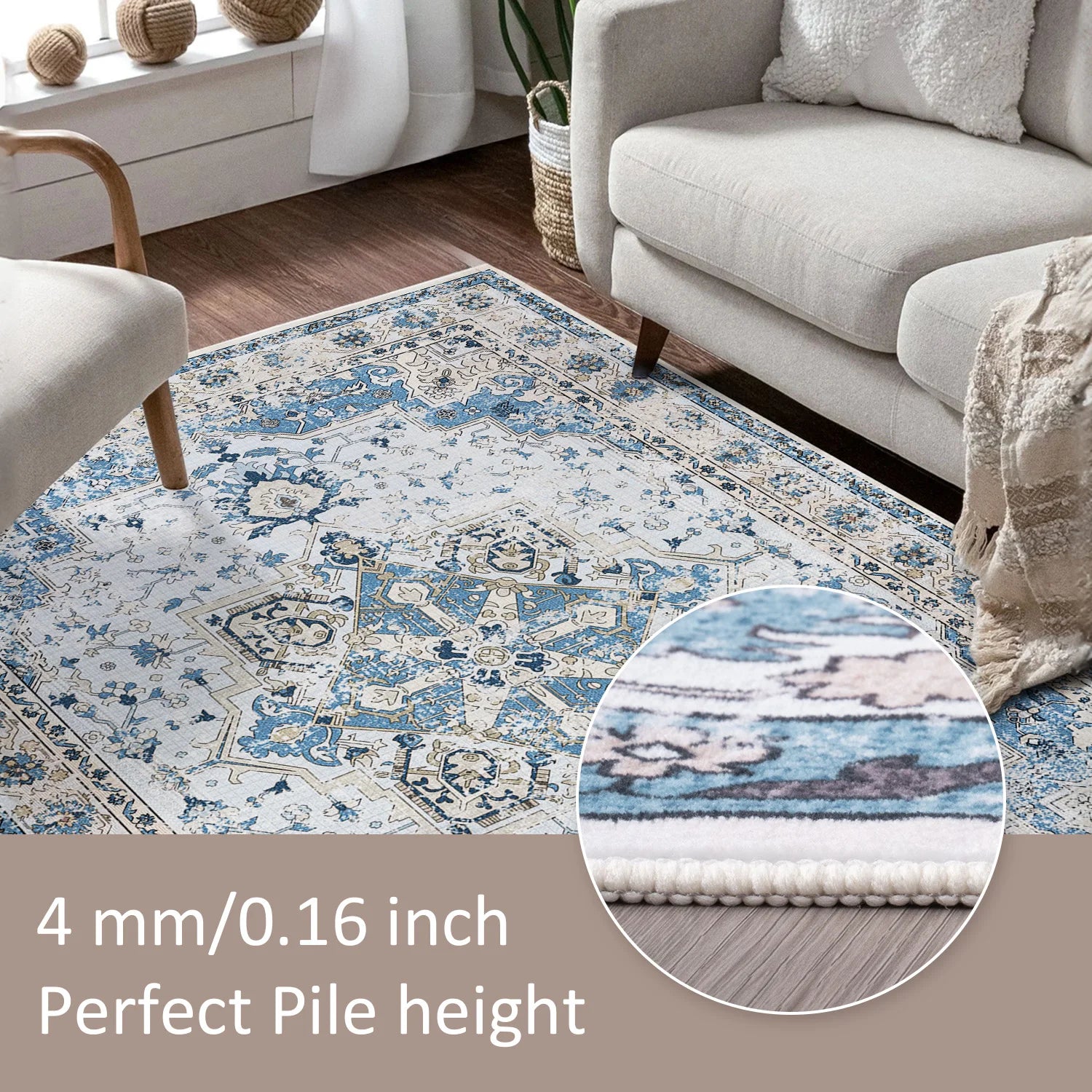Soft Comfortable Area Rug - handmade