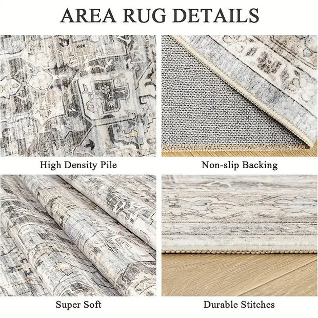 VIKAMA Bohemian Outdoor Carpet, Terrace Camping, Foldable And Convenient Carpet, Indoor Living Room Floor Mat, Home Decoration