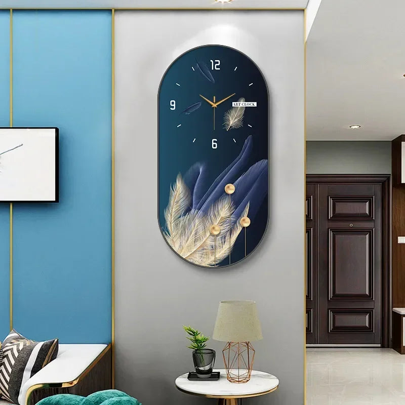 Nordic Luxury Silent Wall Clock - handmade