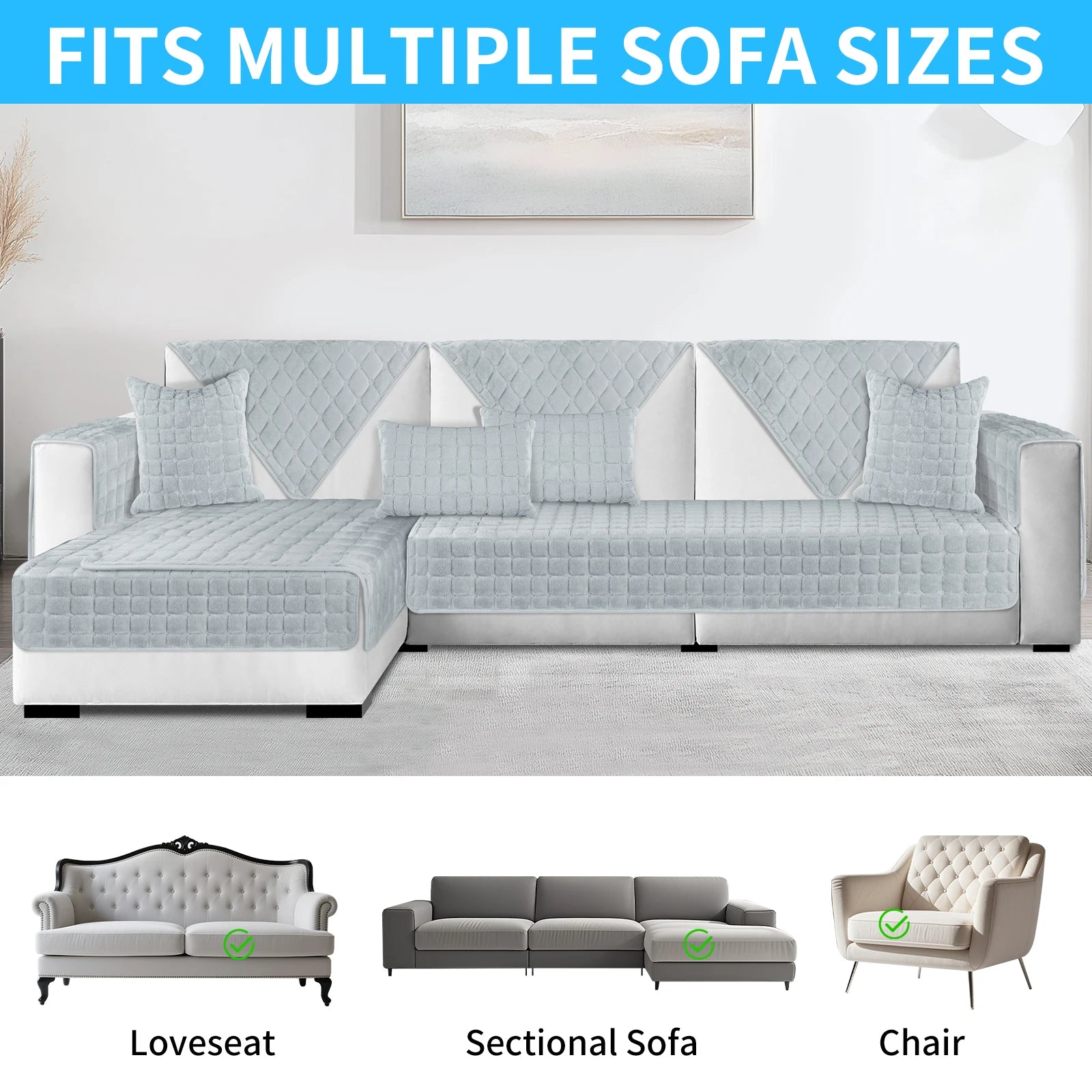 Washable Couch Protector - handmade