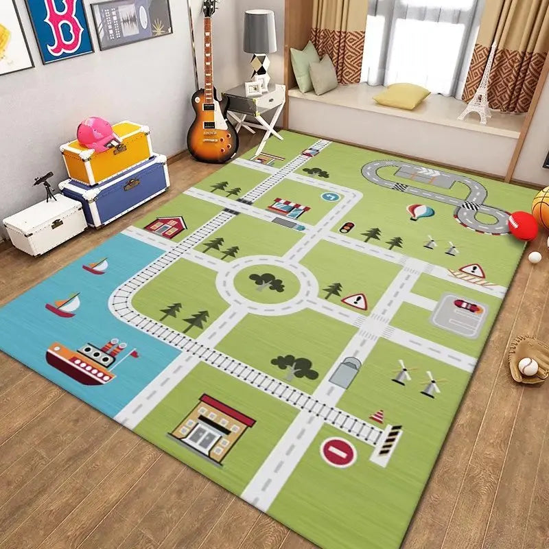 Children’s Cartoon Floor Mat - handmade