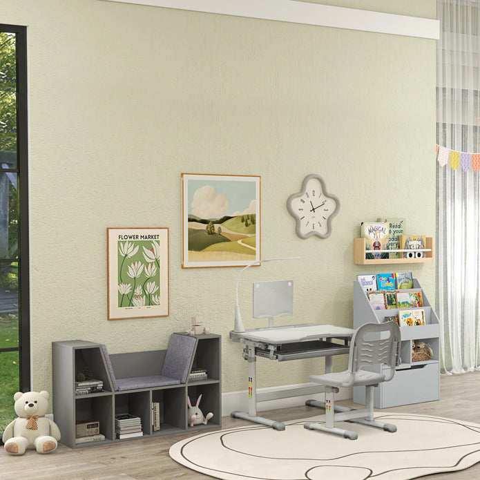 Kids Storage Cabinet Grey - handmade