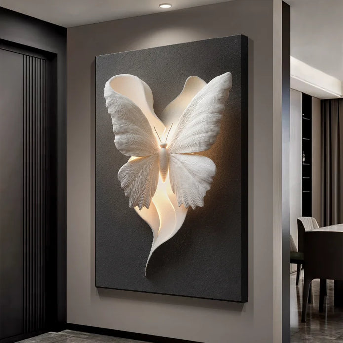 Butterfly LED Wall Mural Lamp - handmade
