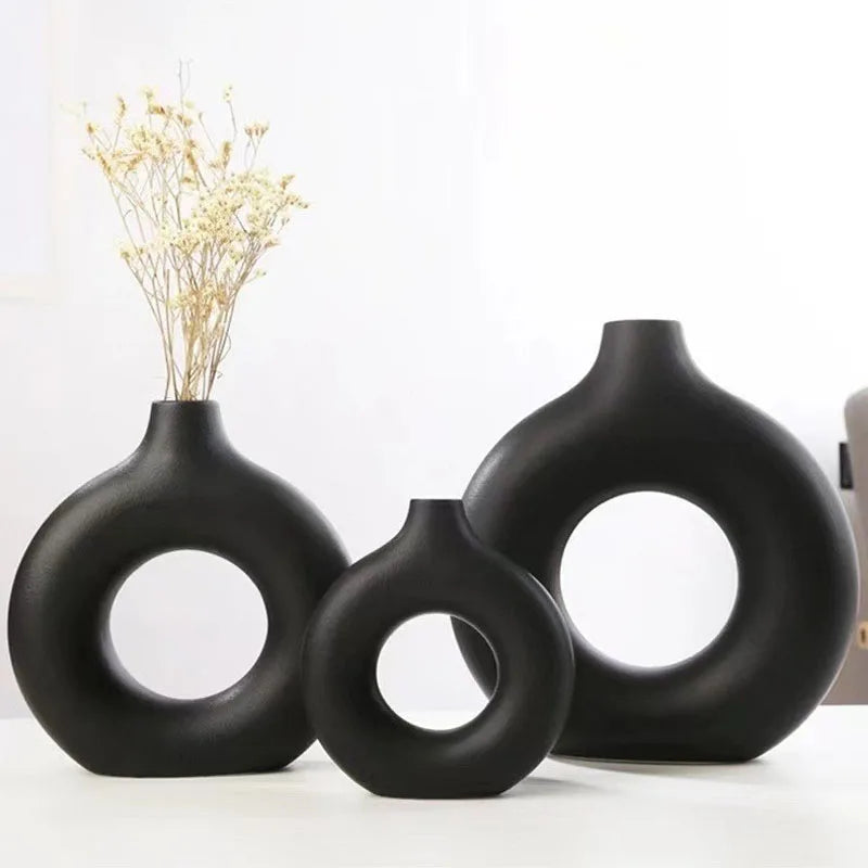 Donut Shape Vase - handmade