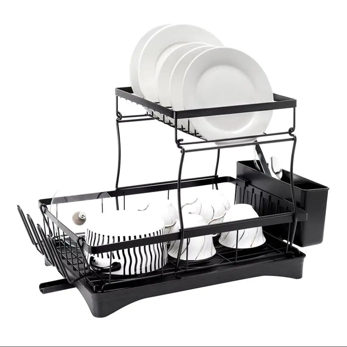 Black Kitchen Dish Rack - handmade