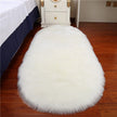 Oval Faux Fur Rug - handmade