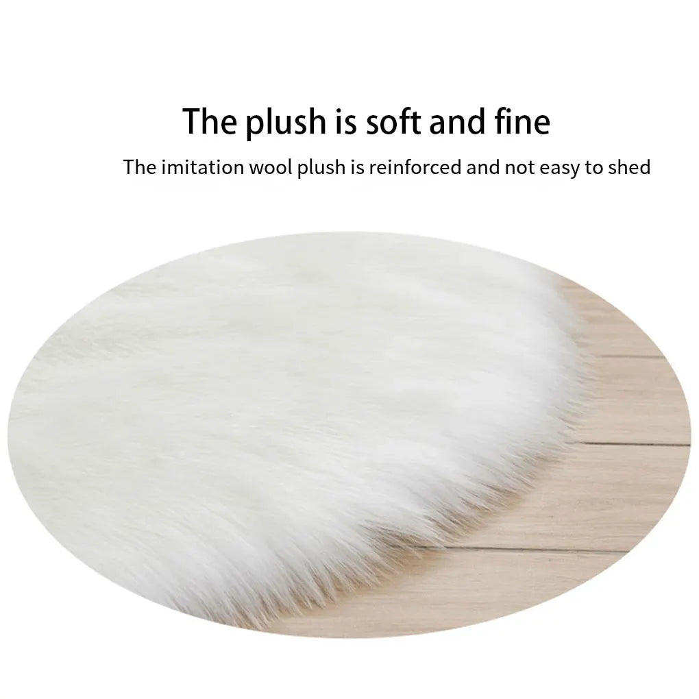 Faux Fur Floor Mat - handmade