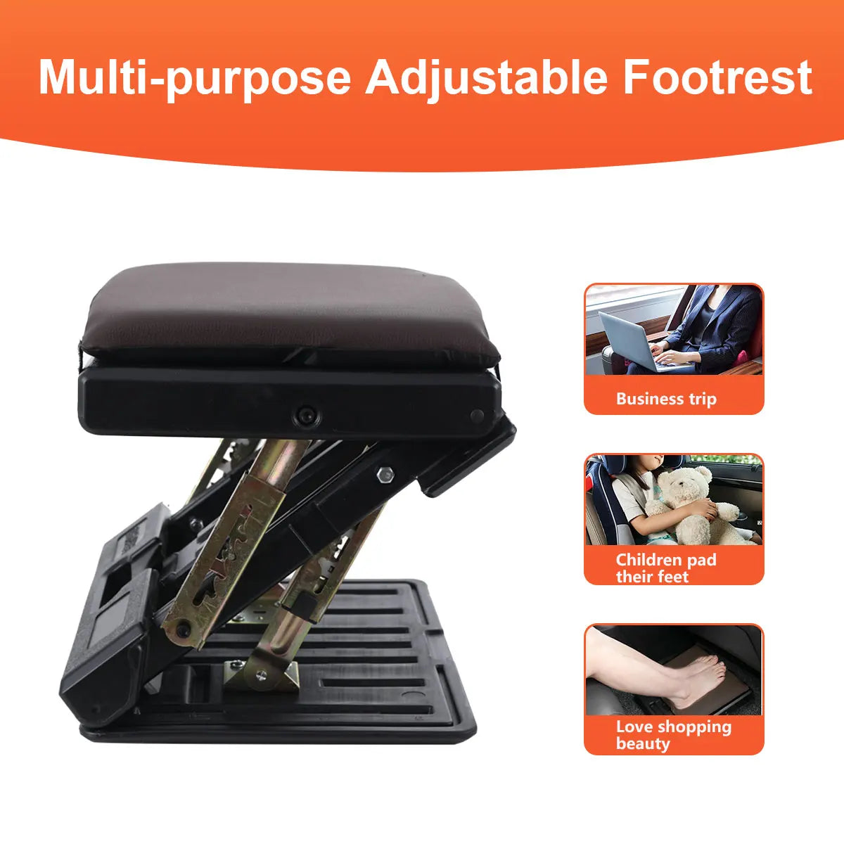 Adjustable Folding Footrest - handmade