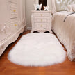 Oval Faux Fur Rug - handmade