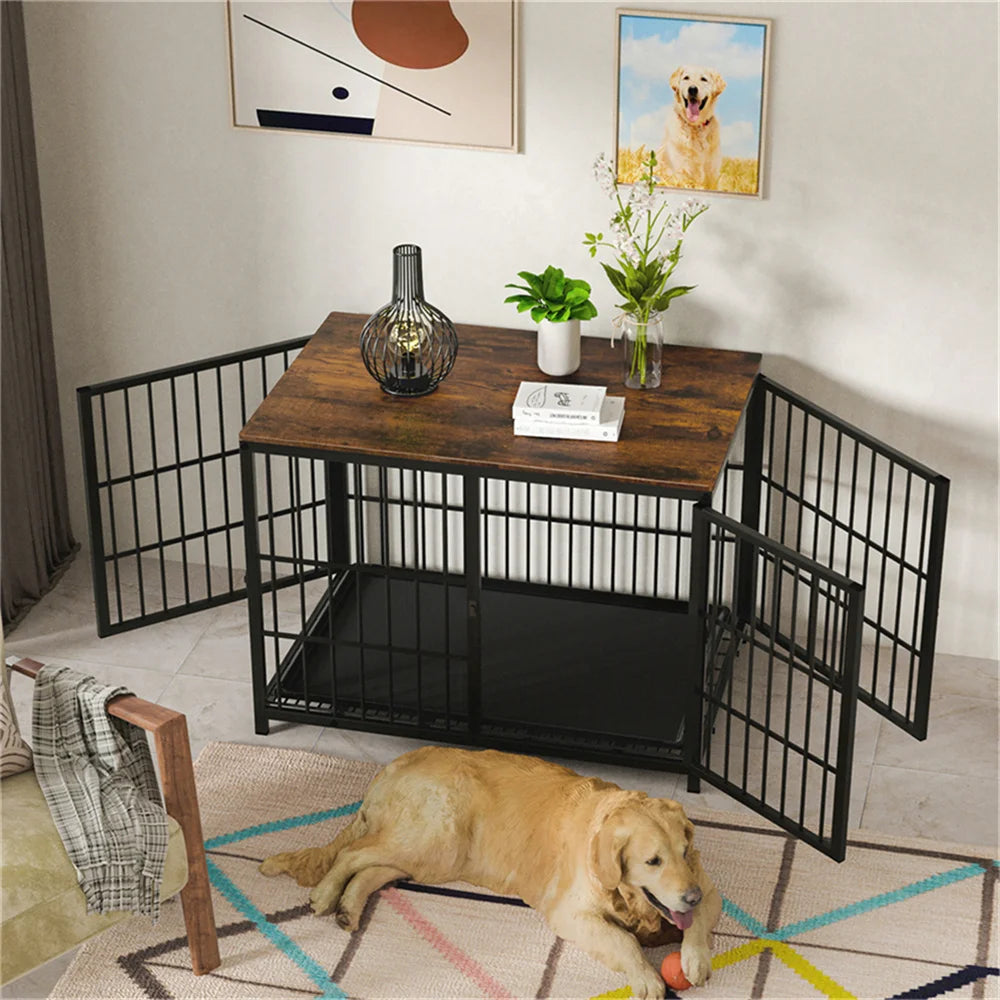 Wooden Dog Crate - handmade