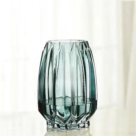 Transparent Glass Vase - handmade