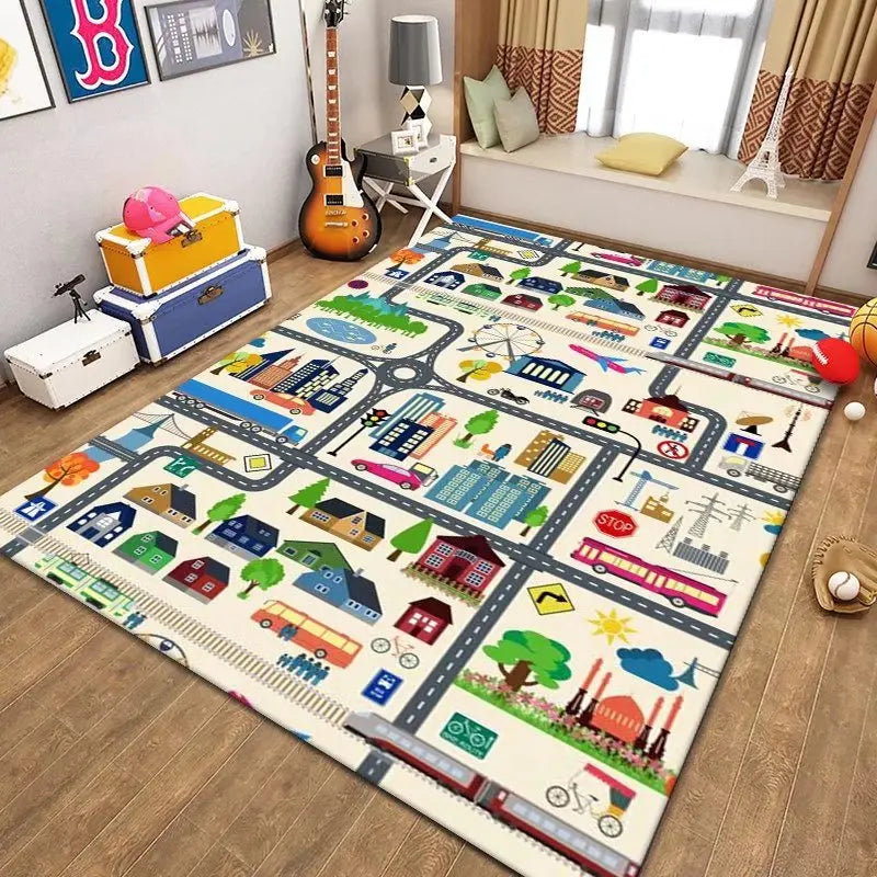 Children’s Cartoon Floor Mat - handmade