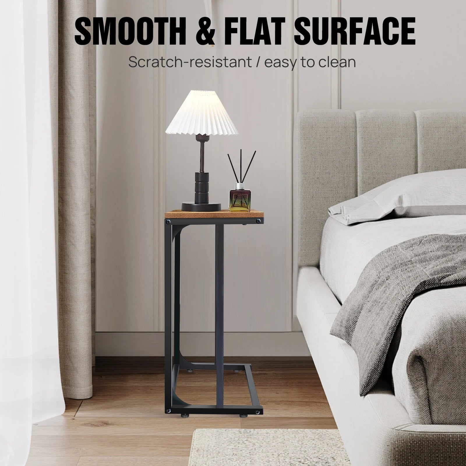 VASAGLE C-Shaped Coffee Table - handmade