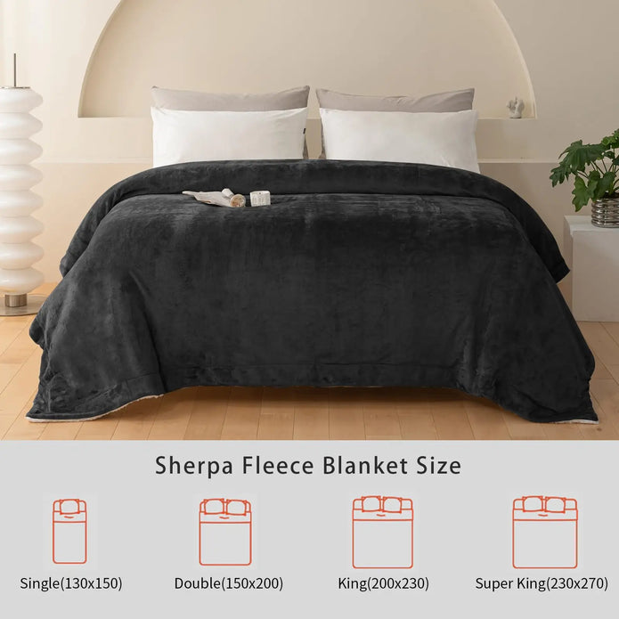 Reversible Fleece Throw Blanket - handmade