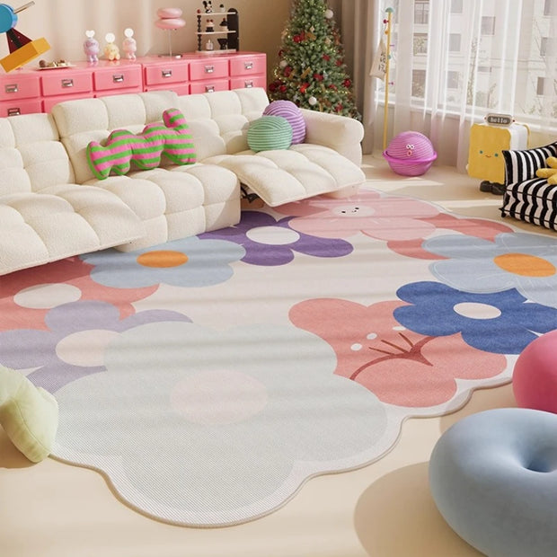 Dopamine Color Bedroom Decor Plush Fluffy Soft Cloakroom Rug Large Area Carpets for Living Room Thickend Plush Lounge Floor Mat