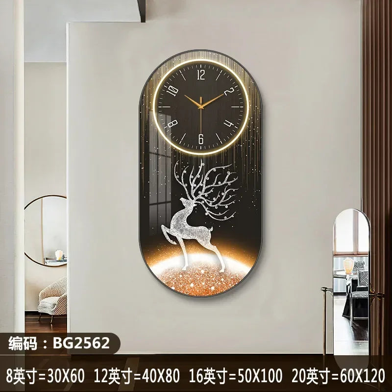 Nordic Luxury Silent Wall Clock - handmade