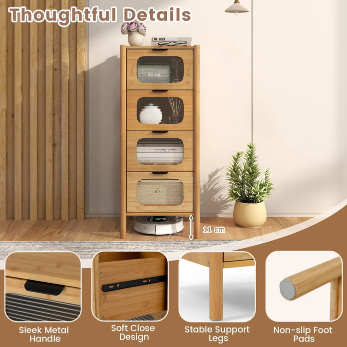 Bamboo Storage Cabinet - handmade