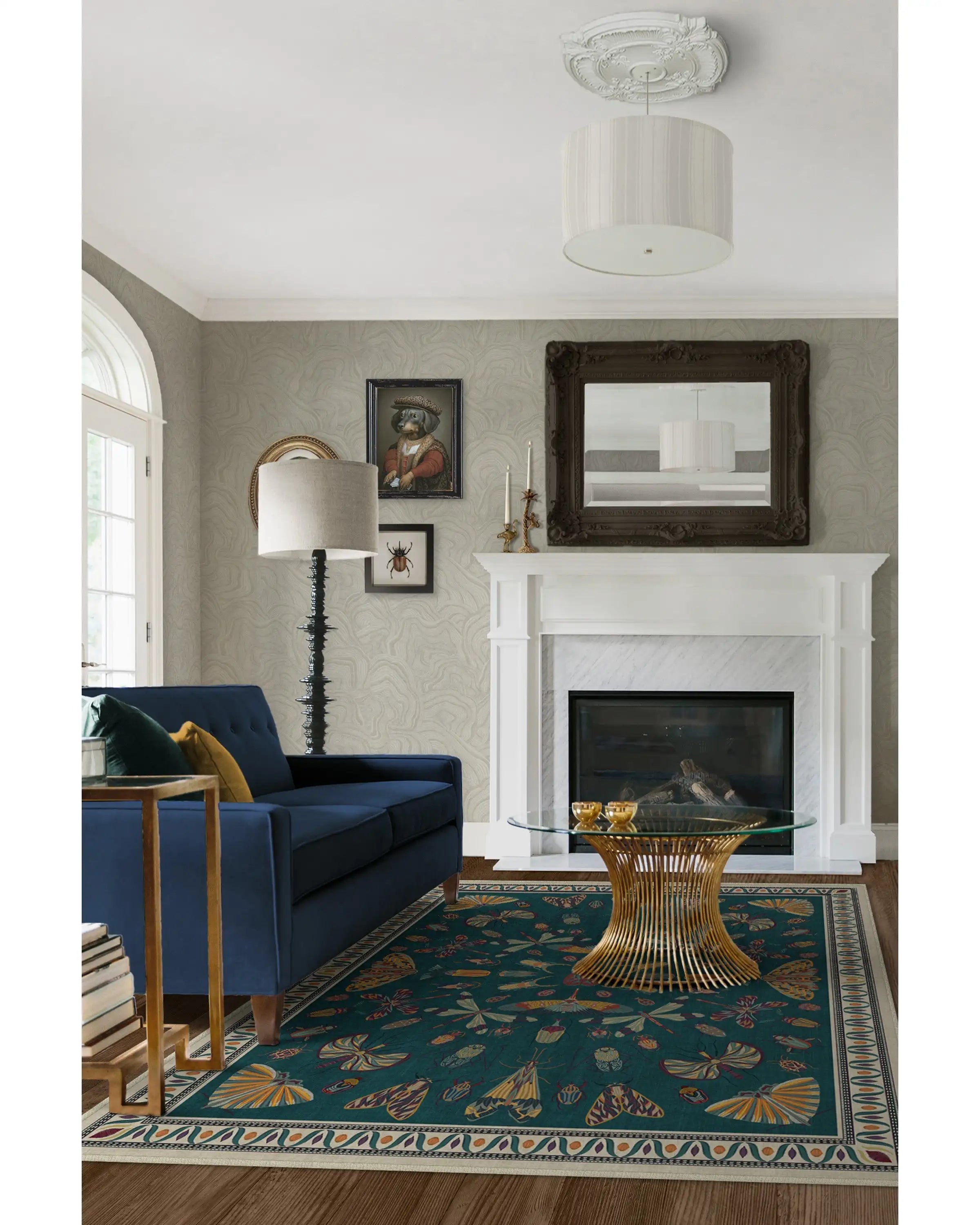 Vintage Iris Apfel Rug - handmade