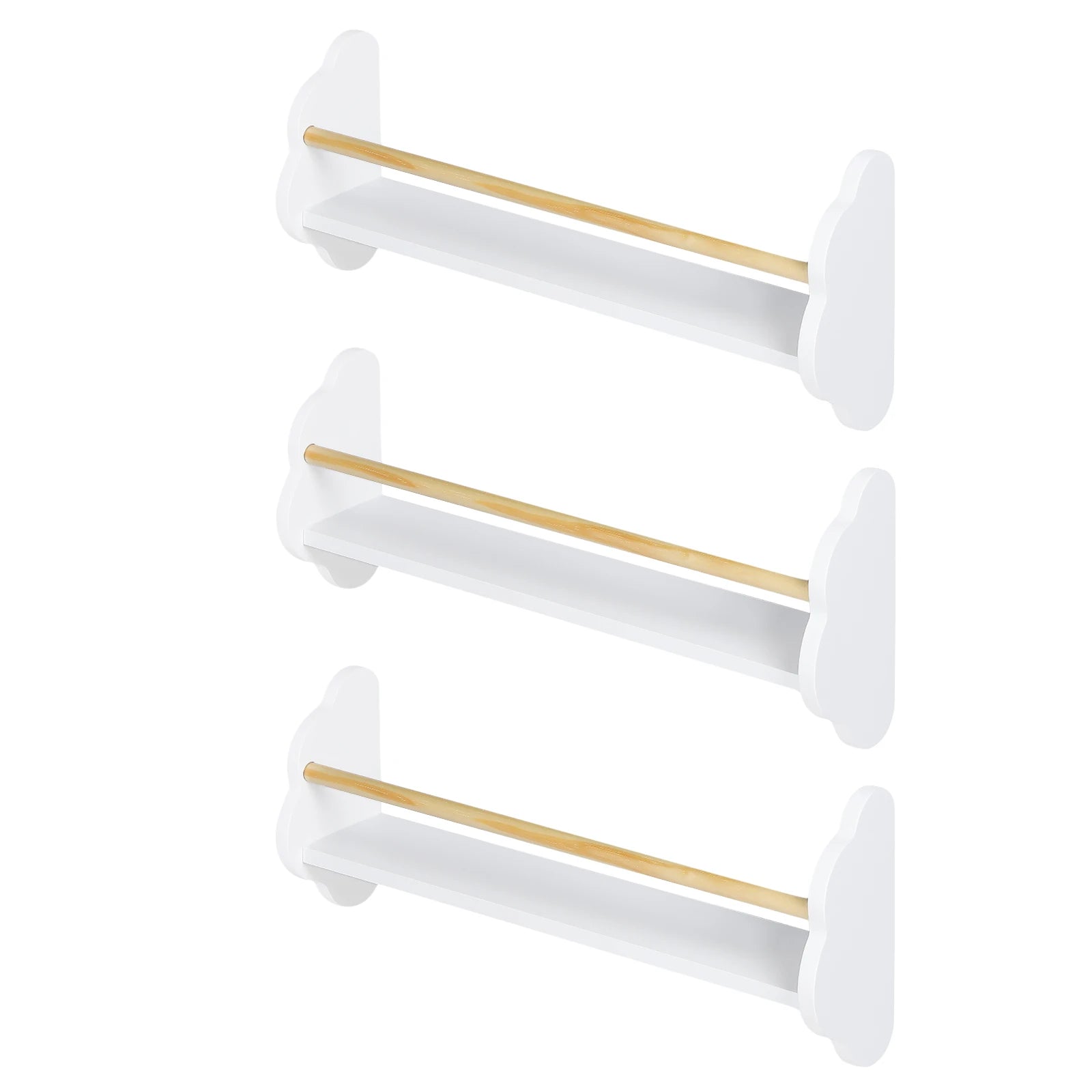 White Kids Wall Shelves - handmade