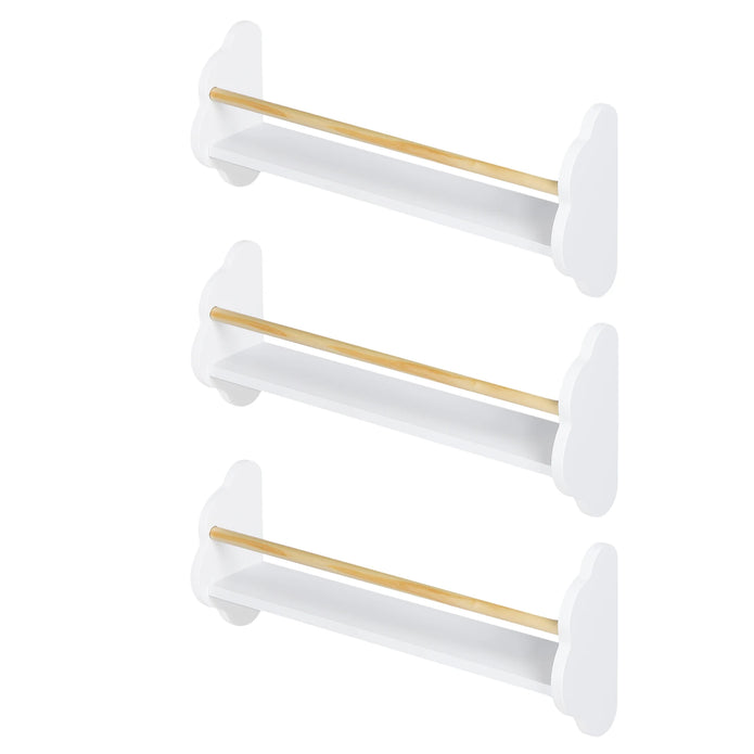 White Kids Wall Shelves - handmade
