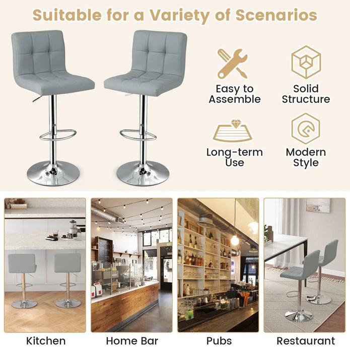 Adjustable Height Bar Stool - handmade