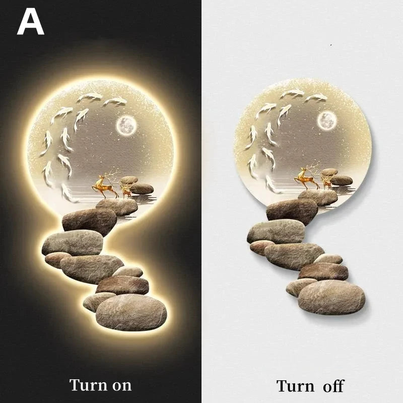 Luxury Nordic LED Wall Lamp - handmade