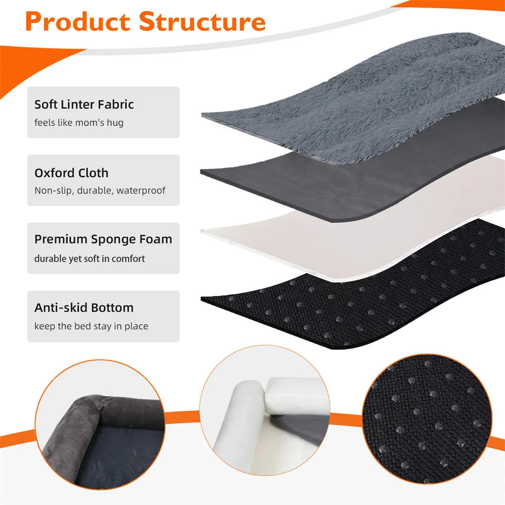 XXXL Orthopedic Dog Bed - handmade