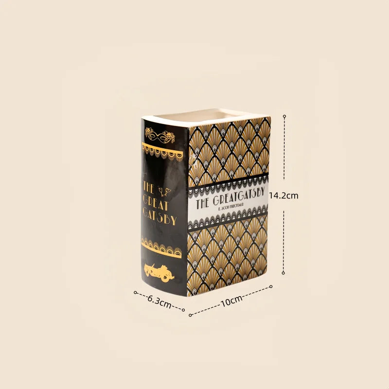 Ceramic Book Vase - handmade