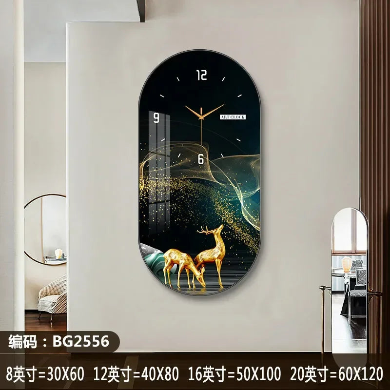 Nordic Luxury Silent Wall Clock - handmade