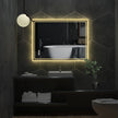LED Backlit Bathroom Vanity Mirror - handmade