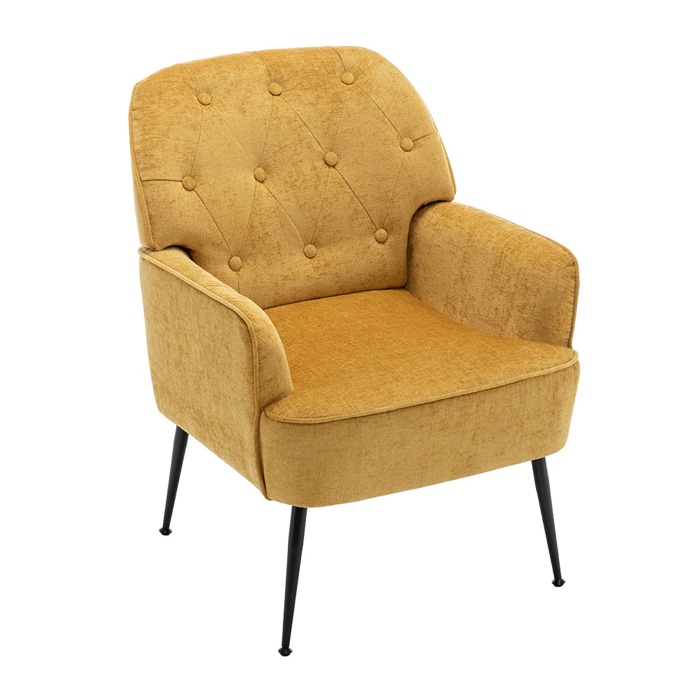 Modern classic upholstered lounge chair living room bedroom single sofa dressing chair - handmade