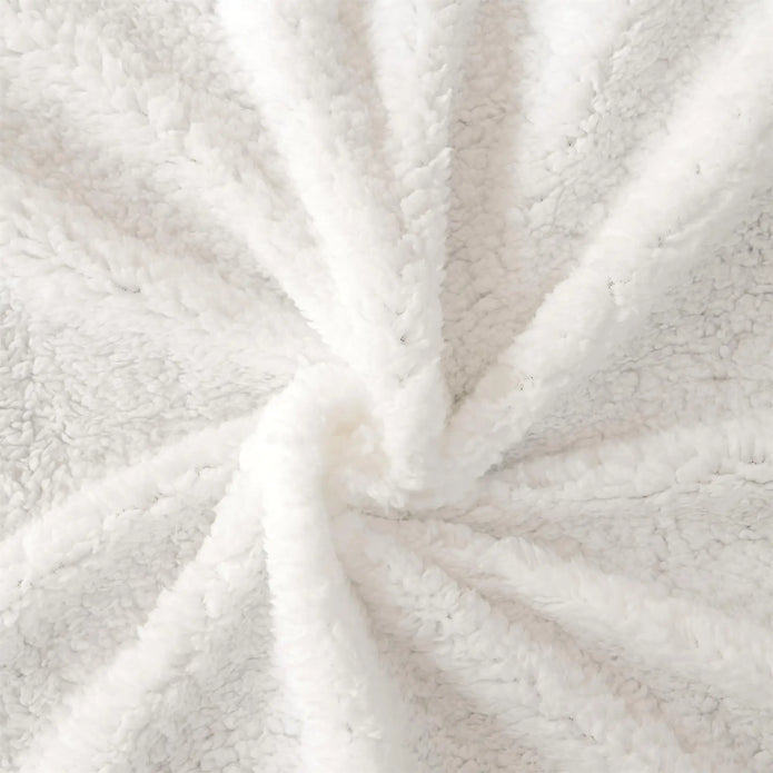 Fleece Sherpa Throw Blanket - handmade