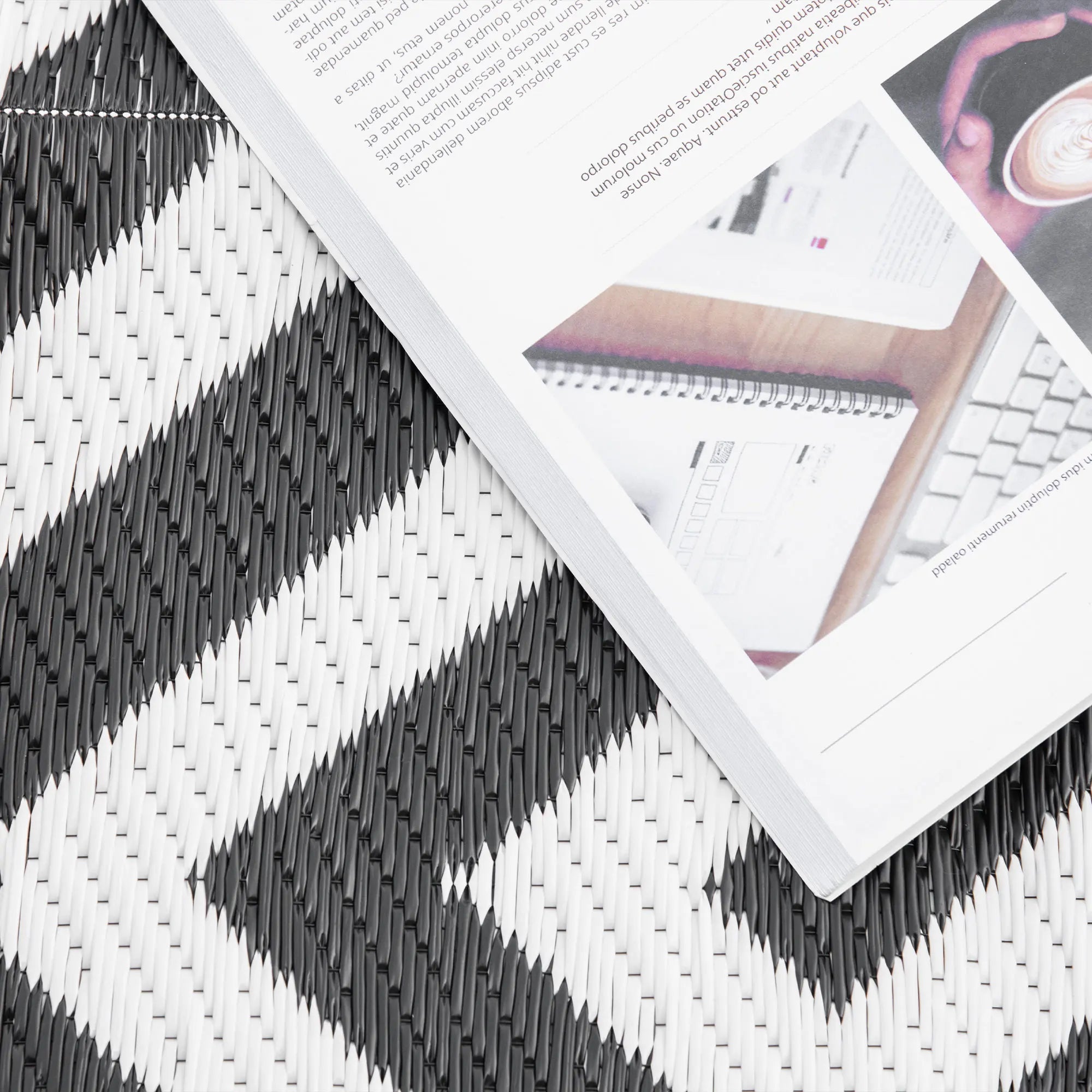 Reversible Outdoor Rug - handmade