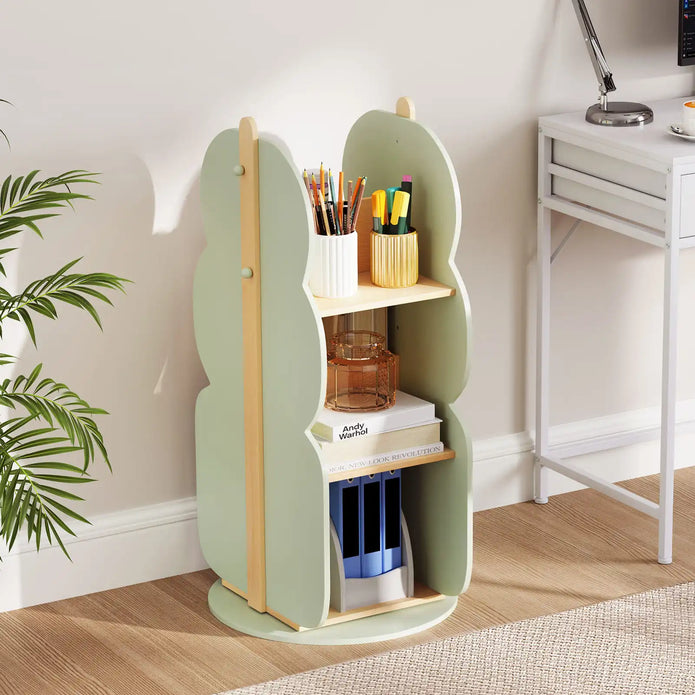 Kids Rotating Bookshelf - handmade