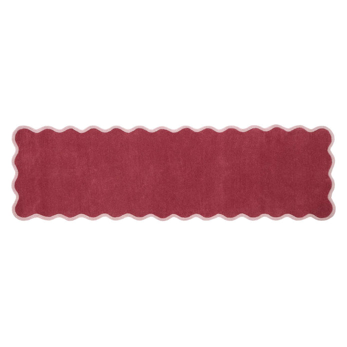 Origins Scalloped Elsie Coral - handmade