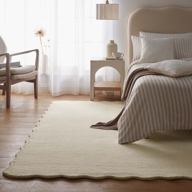 Origin Scalloped Elsie Cream - handmade