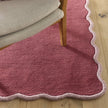 Origins Scalloped Elsie Coral - handmade