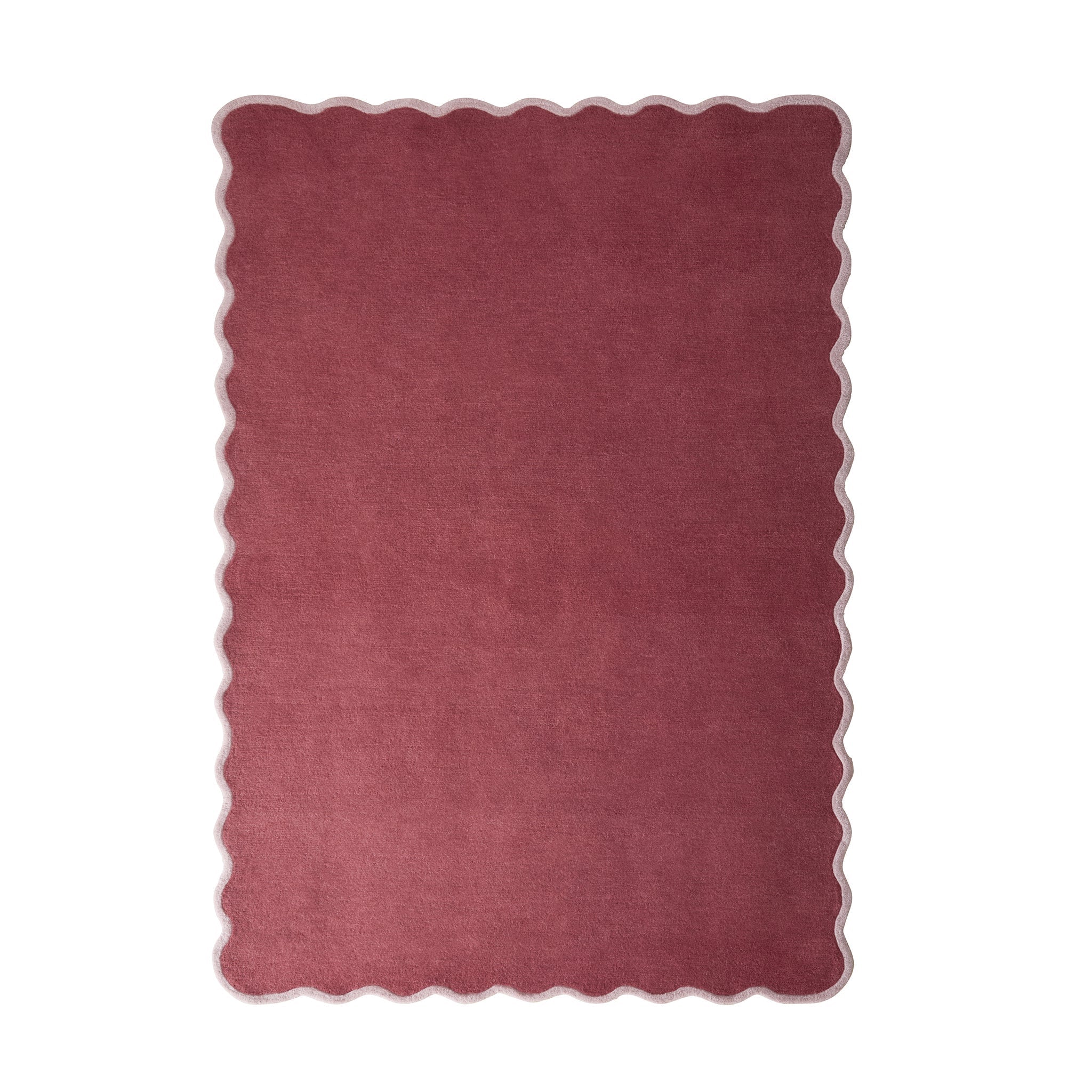Origins Scalloped Elsie Coral - handmade
