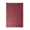 Origins Scalloped Elsie Coral - handmade