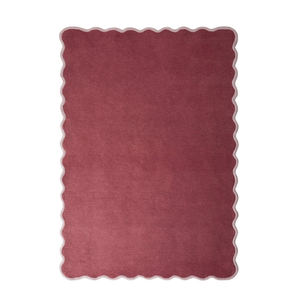 Origins Scalloped Elsie Coral - handmade
