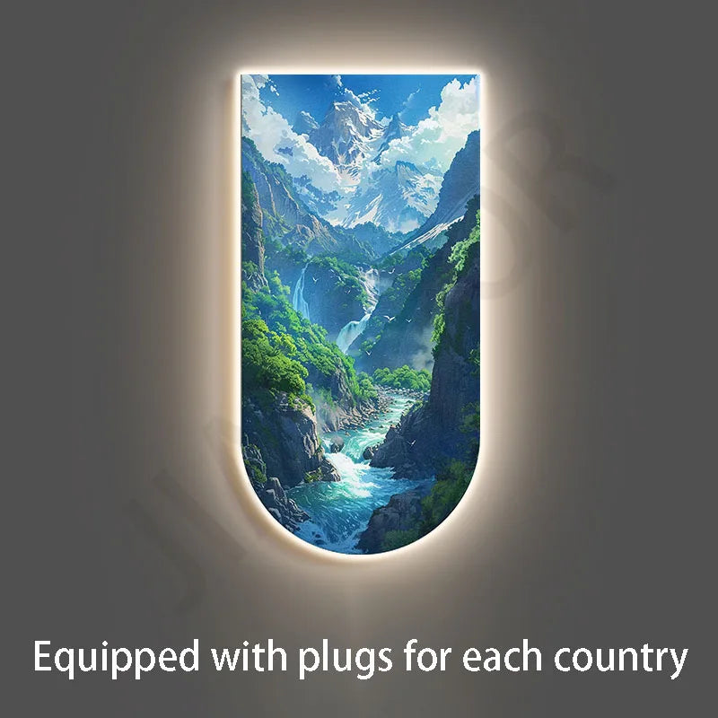 LED Wall Art Painting - handmade