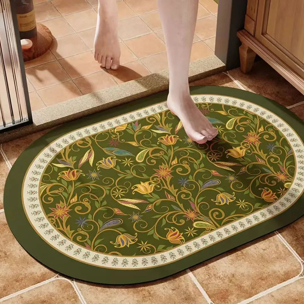 Diatom Bathroom Floor Mat - handmade