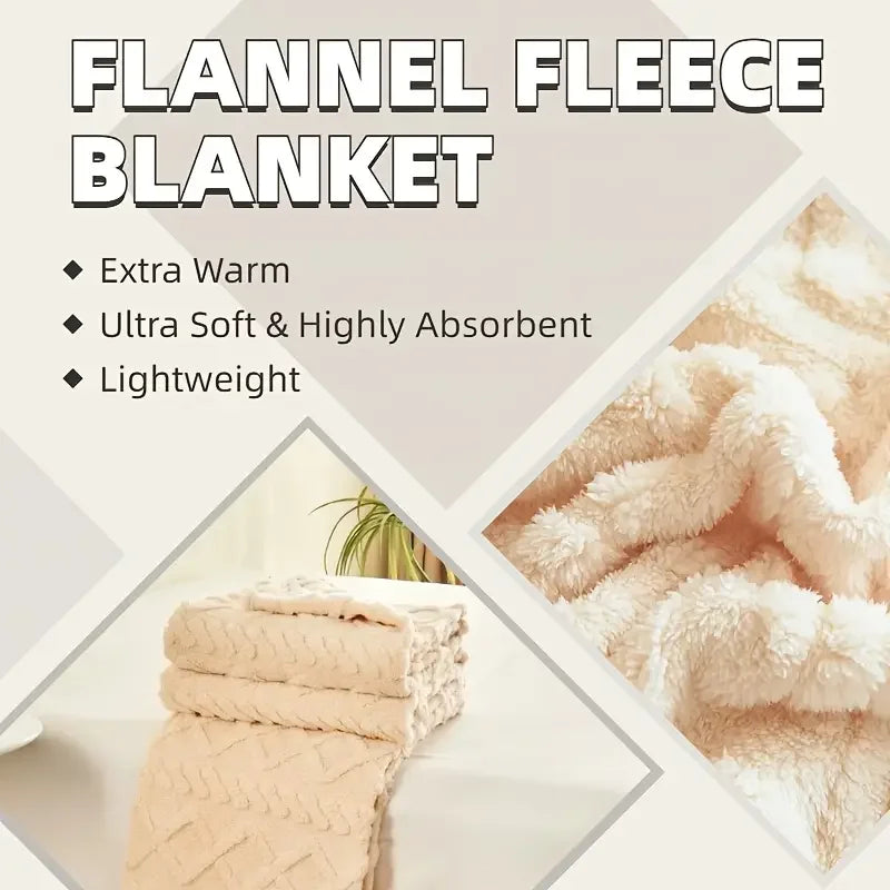 Ultra-Soft 3D Plush Luxurious Fleece Blanket - handmade