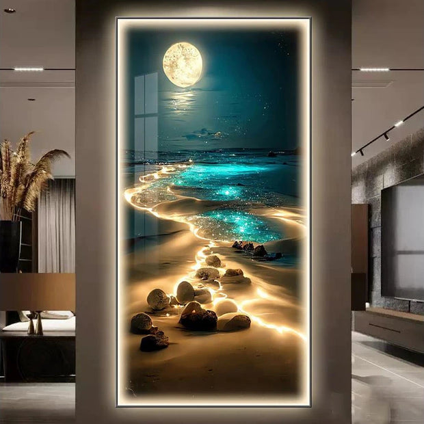 Moon LED Corridor Wall Lamp - handmade