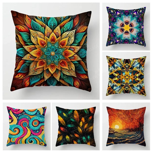 Abstract Cushion Cover - handmade
