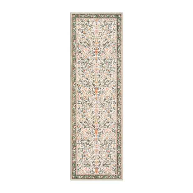 Modern Green Corridor Runner – Machine Washable Rug for Stylish Home Decor